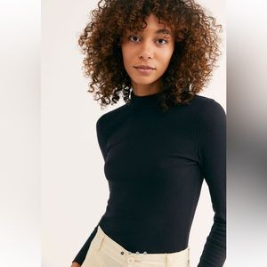 Free people Rickie long sleeve mock neck top